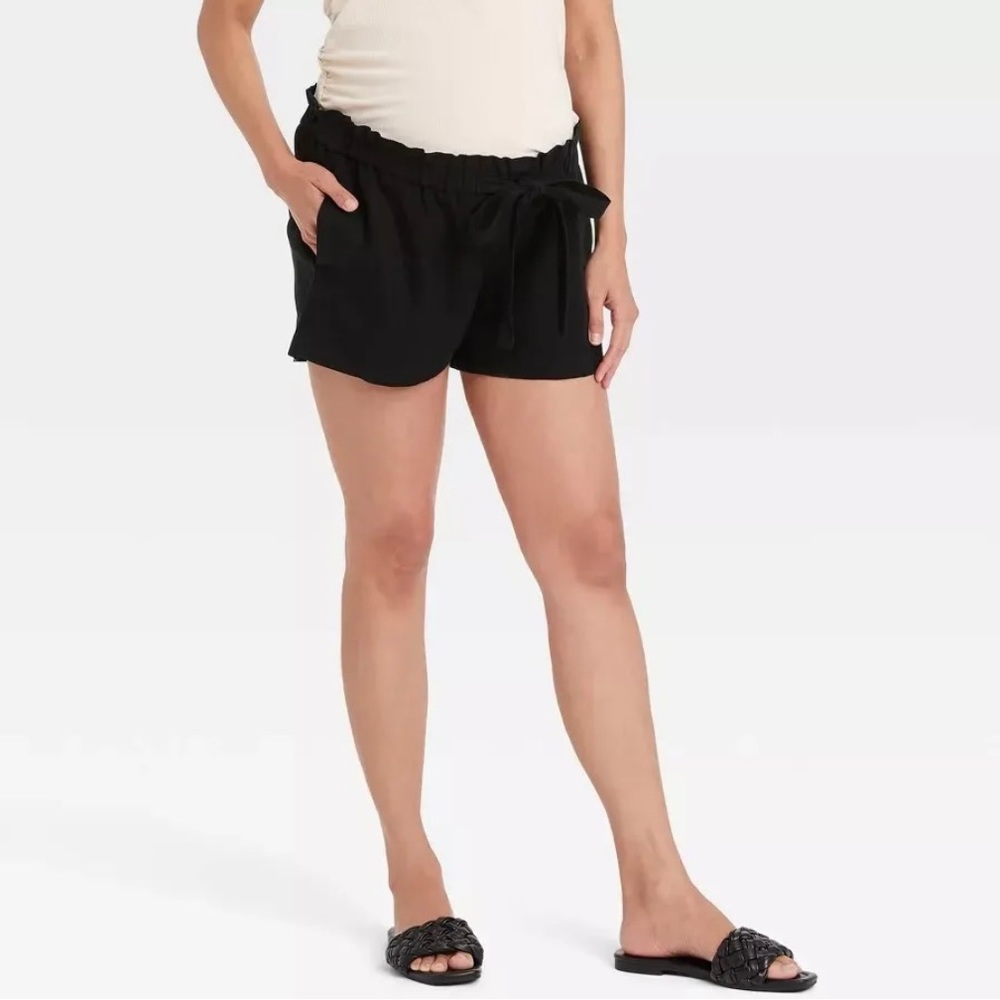 Isabel Maternity Tie Front Pull On Shorts